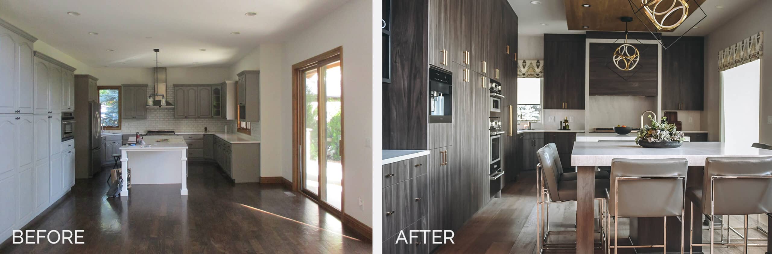 Before After Kitchen duet design group denver colorado interior design