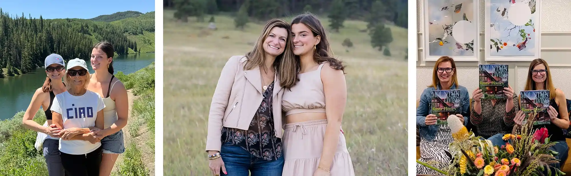 Duet Design team moments featuring community, family, and publication recognition