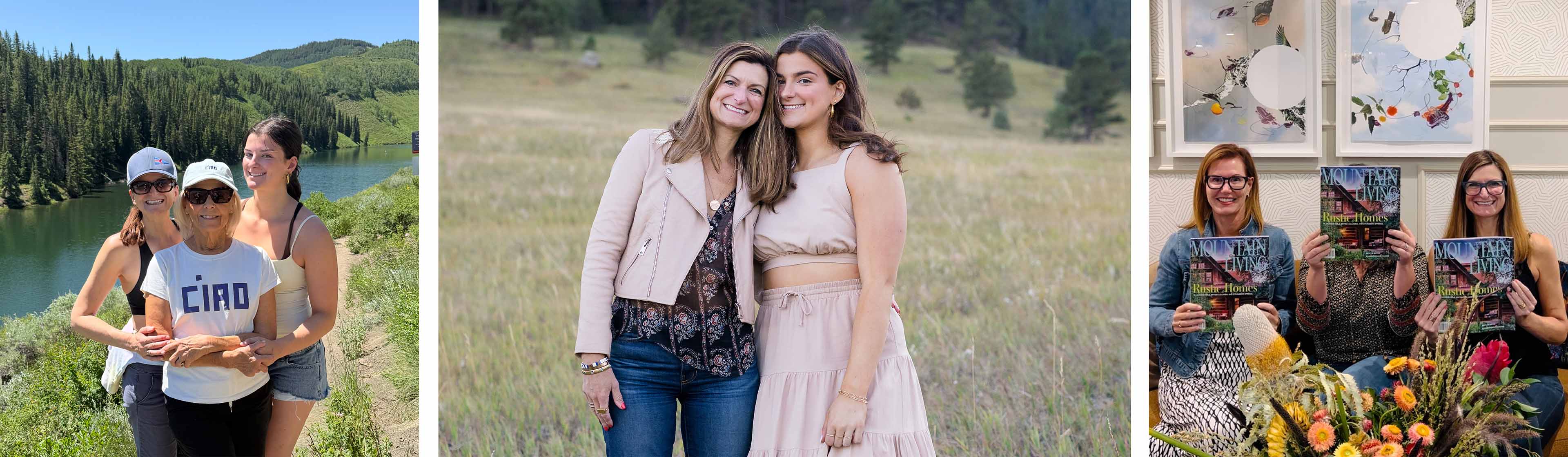 Duet Design team moments featuring community, family, and publication recognition